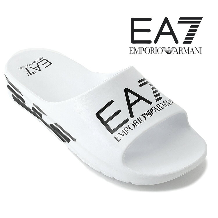 ブランドエンポリオ アルマーニ EMPORIO ARMANI 商品番号7X000356-AF18618 素材アッパー：エチレン酢酸ビニル 100%、ソール：エチレン酢酸ビニル 100% カラーMZ021 仕様コントラストカラーの大きなEA7ロゴ入りバンド、滑りにくいラバーソール、ミッドソールにイーグルロゴ 生産国VETNAM 付属品商品タグ、BOX(輸入時に破損がある場合がございます) ◆エンポリオ アルマーニ EMPORIO ARMANI◆「Crusher Distance」スライドサンダル。幅広のバンドに、ひと際目を引く大きなEA7ロゴをあしらいました。ミッドソールにはイーグルロゴを配し、プールやビーチ、ジムへの持ち運びなど、幅広いシーンで活躍するスタイルに仕上げています。 表示サイズ（EUR) 40 40.5 41 41.5 42 42.5 43 43.5 44 日本サイズ（cm) 25.5 - 26.5 - 27 - 27.5 - 28 ※靴のサイズは、木型・デザイン等により若干変わることがあります。同じメーカーの靴でも商品によって異なる場合があります。 また、各ブランドにおいてサイズが異なることがございます。サイズ表は目安としてご利用ください。◆エンポリオ アルマーニ EMPORIO ARMANI◆EA7 スライドサンダル オーバーサイズロゴ ホワイト×ブラック7X000356-AF18618 MZ021