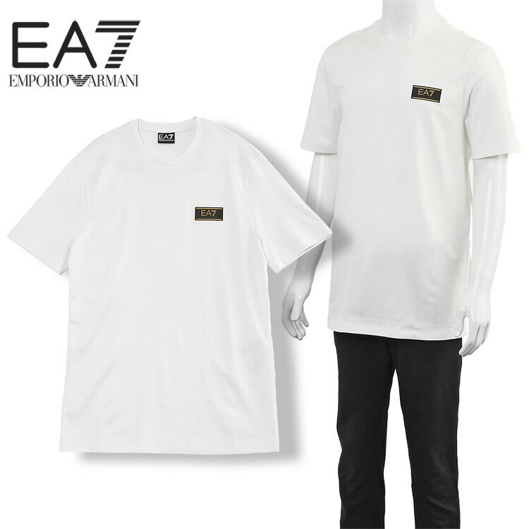 エンポリオ アルマーニ EMPORIO ARMANI EA7 Premium Label ストレッチ Tシャツ 7M001331-AF13739-U0004 ホワイト メンズ【新作】