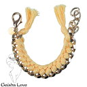 ゲイシャ ラブ Geisha Love ゴールド チェーンブレスレット ユニセックス イエロー Basic Gold n004-Yellow