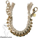 ゲイシャ ラブ Geisha Love ゴールド チェーンブレスレット ユニセックス ベージュ Basic Gold n047-Beige