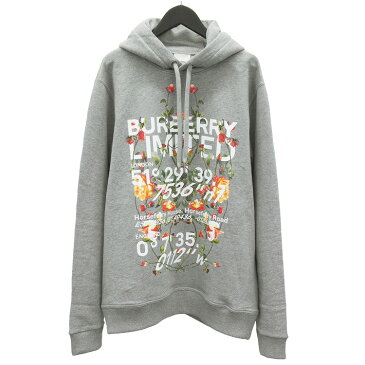 【再入荷】バーバリー BURBERRY ループバックコットン スウェット パーカー 8037542-A2142 PALE GREY MELANGE