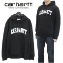 カーハート ダブリューアイピー Carhartt WIP パーカー フーディー UNIVERSITY I028958-8990 BLACK/WHITE【SALE10】