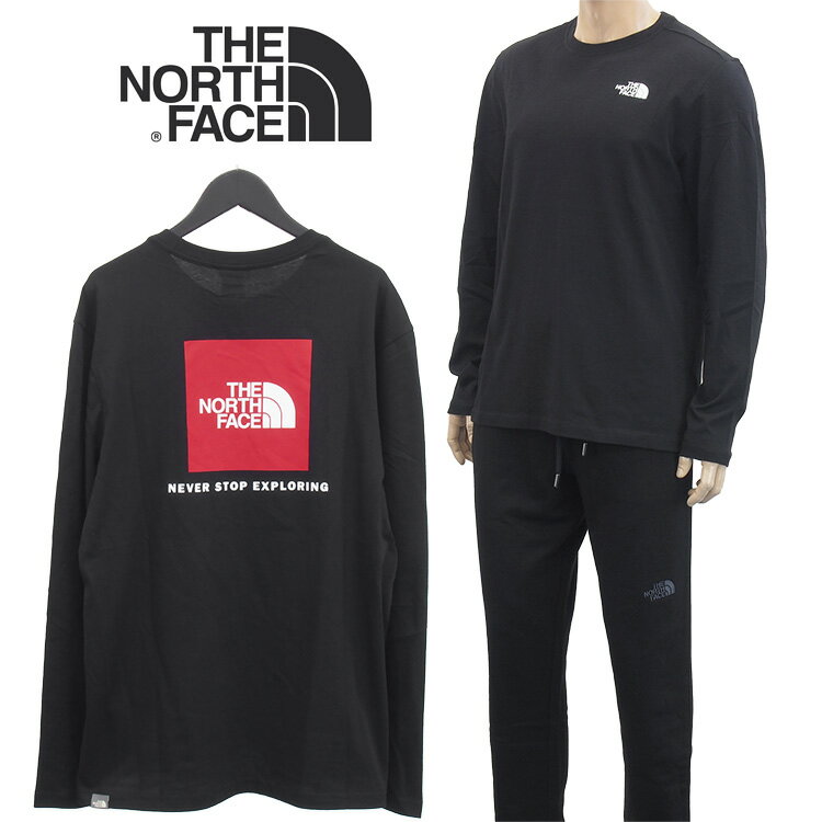 ザノースフェイス THE NORTH FACE レッドボックス ロンT 長袖 Tシャツ バックプリント NF0A493L L/S RED BOX TEE-JK3 TNF BLACK【SpringSale】
