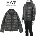 エンポリオ・アルマーニ プレゼント メンズ エンポリオアルマーニ EMPORIO ARMANI EA7 アルマーニ ダウン ダウンジャケット ライトダウン ポケッタブル 8NPB02-PN29Z-0208 ブラック ゴールド【アウター】【SALE】