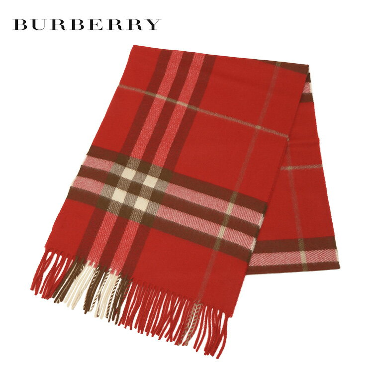 バーバリー バーバリー BURBERRY カシミヤ マフラー 8016402-A1460 BRIGHT RED ブライト レッド【ギフト雑貨】【SALE10】