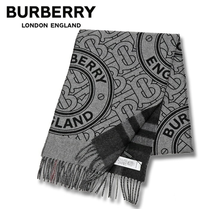 バーバリー BURBERRY ダブルフェイス カシミヤ マフラー 8045241-A9546 SHALE GREY