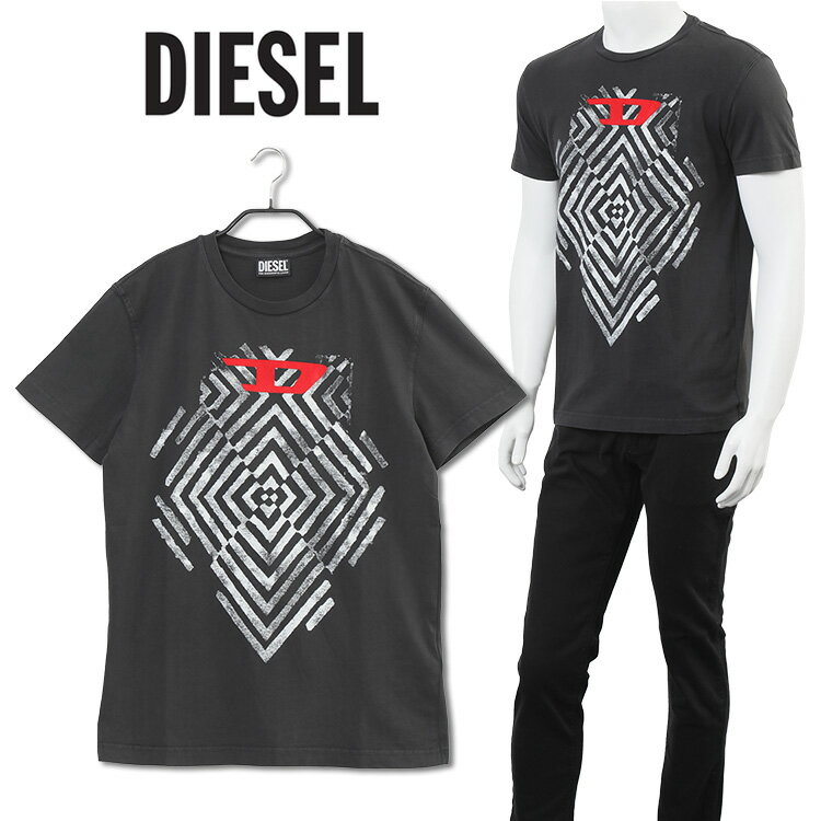 ディーゼル DIESEL 半袖 プリント Tシャツ ディエゴ A05257-0TDAN T-DIEGOR-C16-900