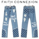 フェイスコネクション FAITH CONNEXION ストレート レッグ ジーンズ X5501DNTM08-INDIGO