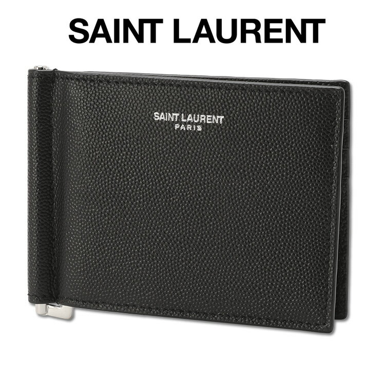 【送料無料】サンローラン SAINT LAURENT 二つ折り財布 マネークリップ付 378005-BTY0N-1000【ギフト雑貨】【SALE】