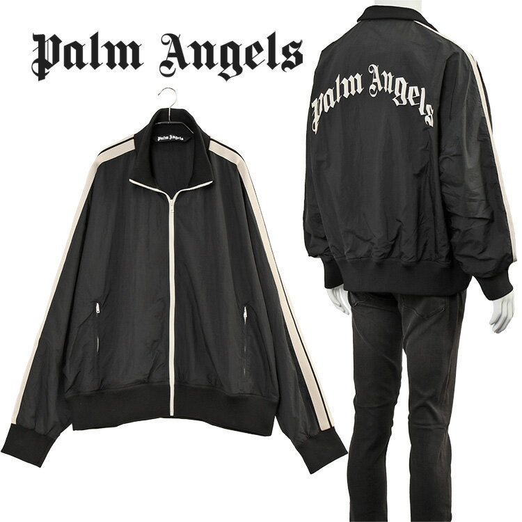 パーム エンジェルス Palm Angels カーブド ロゴ トラック ジャケット PMBD030C99FAB001-1001【新作】【サマーセール】