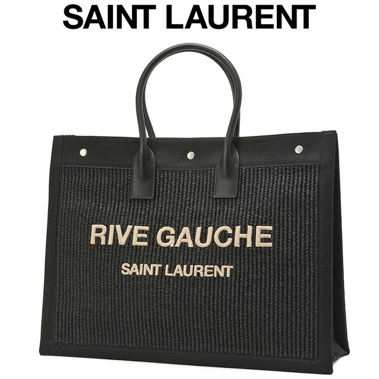 SAINT LAURENT サンローラン RIVE GAUCHE リヴ ゴーシュ ラフィア トートバッグ 509415-2M21E-1050【新作】【サマーセール】