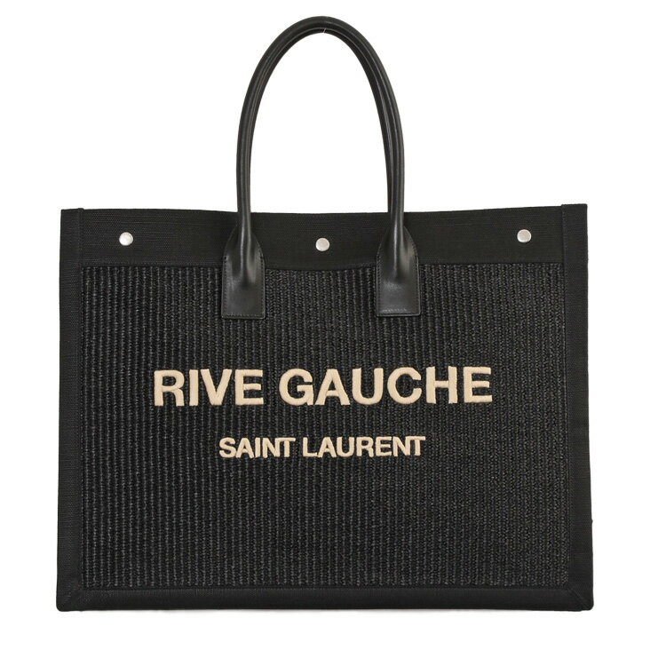 SAINT LAURENT サンローラン RIVE GAUCHE リヴ ゴーシュ ラフィア トートバッグ 509415-2M21E-1050【新作】【サマーセール】