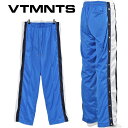 ブイティーエムエヌティーエス VTMNTS ワイド ジャージ パンツ VL12PA220X-5504-BLUE