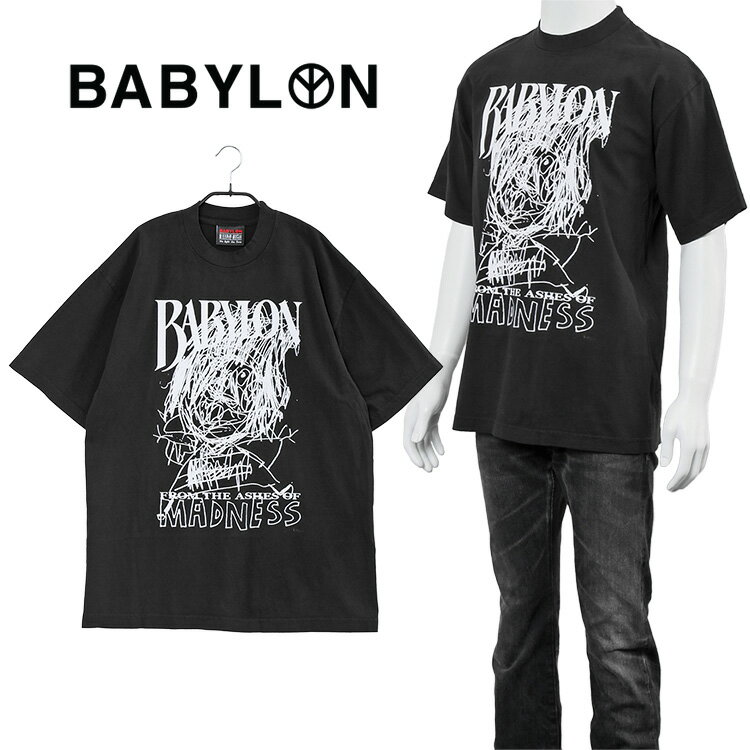 バビロン エルエー Babylon LA Tシャツ ASHES OF MADNESS T-SHIRT B22P101003-BLACK