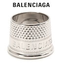 バレンシアガ BALENCIAGA THIMBLE RING シンブル リング シルバー 700216-TZ39S-0926