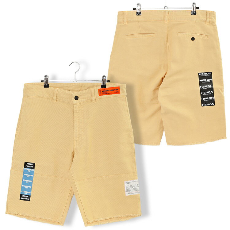 ヘロンプレストン HERON PRESTON カットオフ ハーフパンツ HERON CHINO RAW EDGE SHORTS HMCB009S22FAB002-6147【新作】