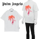 パーム エンジェルス Palm Angels ピュア コットン スプレー パーム Tシャツ PMAA001F22JER011-0132【新作】【SALE】