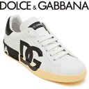 ドルチェ&ガッバーナ スニーカー DOLCE&GABBANA メンズ ポルトフィーノ カーフスキン DGロゴ CS1772-AC330-89697【新作】【SALE】