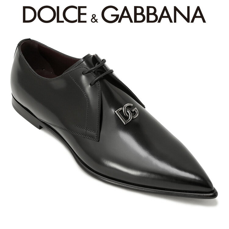 ドルチェ&ガッバーナ DOLCE&GABBANA アキッレ ダービーシューズ バフナッパカーフスキン A10719-A1203-80999【SALE10】