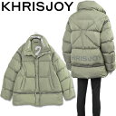 クリスジョイ KHRISJOY アーミーグリーン ダウンジャケット オーバーサイズ PUFF DETACHABLE PARKA CFPM050-NY-ARM130 ARMY