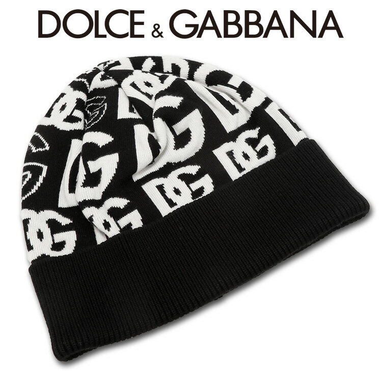 ドルチェ&ガッバーナ DOLCE&GABBANA ニットキャップ カシミア DGロゴジャカード GXK46T-JAWQ8-S9000【新作】