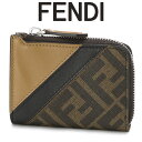 【送料無料】フェンディ FENDI メンズ ミニ財布 カードケース ブラウンファブリック 7M0330-AJF8-F1EGA【ギフト雑貨】【SALE10】