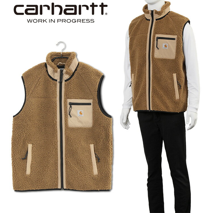 楽天IMPORTBRAND　JPカーハート ダブリューアイピー Carhartt WIP ボア フリース ベスト メッシュ ライナー PRENTIS VEST LINER - Verse Jacquard ハミルトン ブラウン I026719-0LYXX【新作】【アウター】【SALE10】