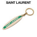 サンローラン SAINT LAURENT サーフ キーリング 715077-JAIHW-2190 NATURAL AND GREEN