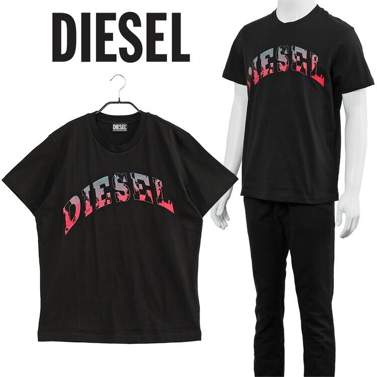 ディーゼル Tシャツ ディエゴ レギュラーフィット A10642-0AAXJ T-DIEGOR-G14-9XX ブラック