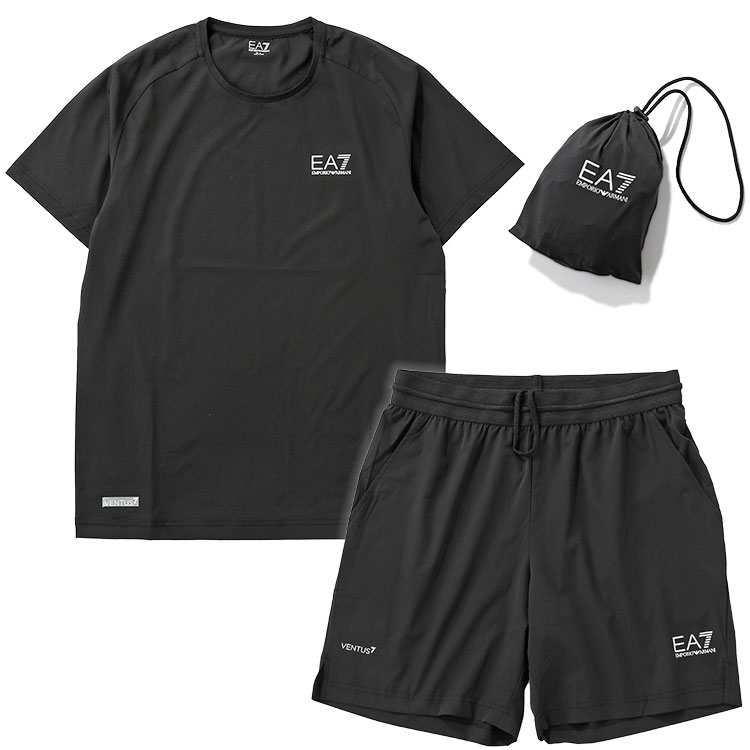 アルマーニ EA7 セットアップ ダイナミックアスリート Tシャツ＆ショートパンツ パ...