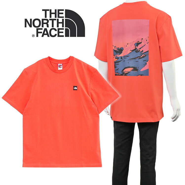 ノースフェイス Tシャツ バックプリント EUモデル レトロオレンジ NF0A83HR M GRAPHIC T-SHIRT 3-EU-LV3 RETRO ORANGE【新作】【SALE】