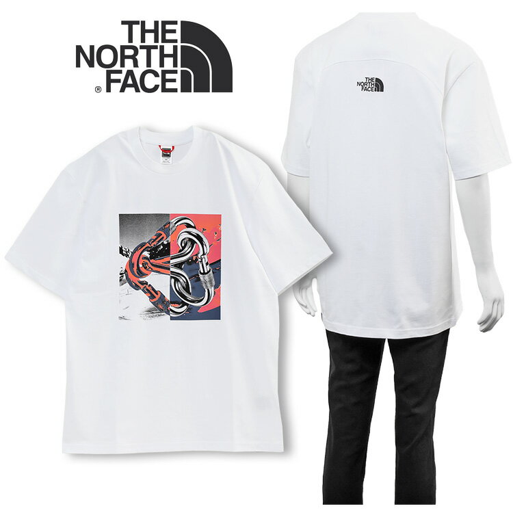 ノースフェイス Tシャツ カラビナ グラフィック センターロゴ バックプリント NF0A823Y M GRAPHIC T-SHIRT-FN4 TNF WHITE