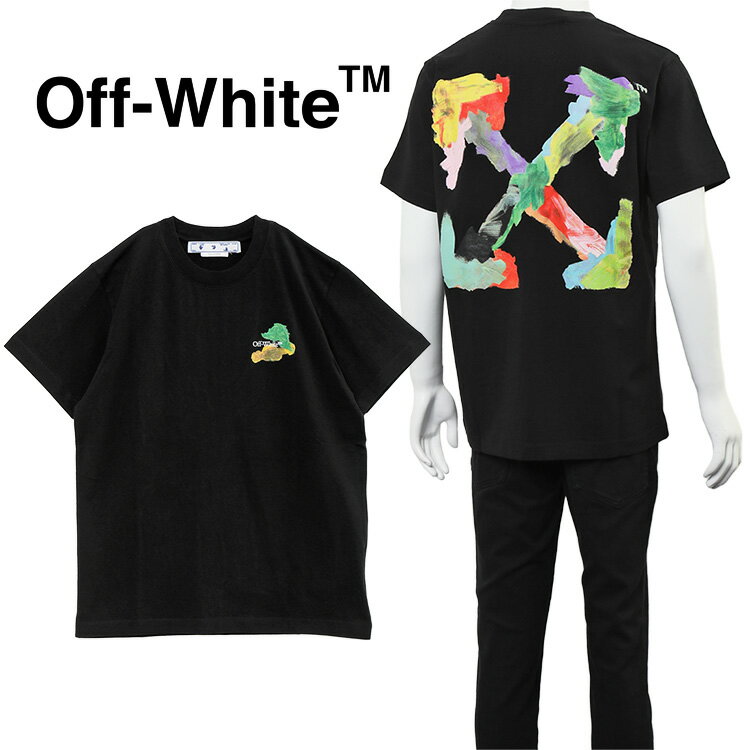 楽天IMPORTBRAND　JPオフホワイト Off-White Tシャツ ブラッシュ アロー スリム OMAA027S23JER004-1084 ブラック【新作】【SALE】