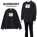 楽天IMPORTBRAND　JPバーバリー シャツ BURBERRY プロ―サムラベル コットン スウェット シャツ リラックスフィット 8065477-B3590 SMOKED NAVY【均一セール】【SALE10】