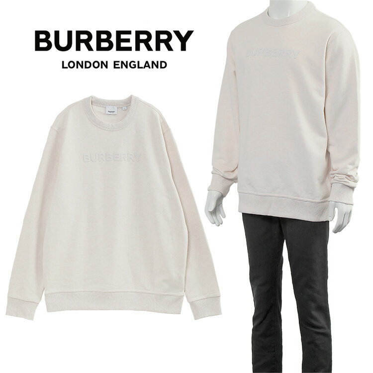 バーバリー バーバリー シャツ BURBERRY バーロウ ロゴプリント コットンスウェットシャツ 8068710-A4187 OATMEAL MELANGE オートミールメランジ【SALE10】