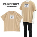 バーバリー Tシャツ BURBERRY ラウンドウッド プロ―サムラベル 8068500-A7405 SOFT FAWN ソフトフォーン【新作】【SALE】