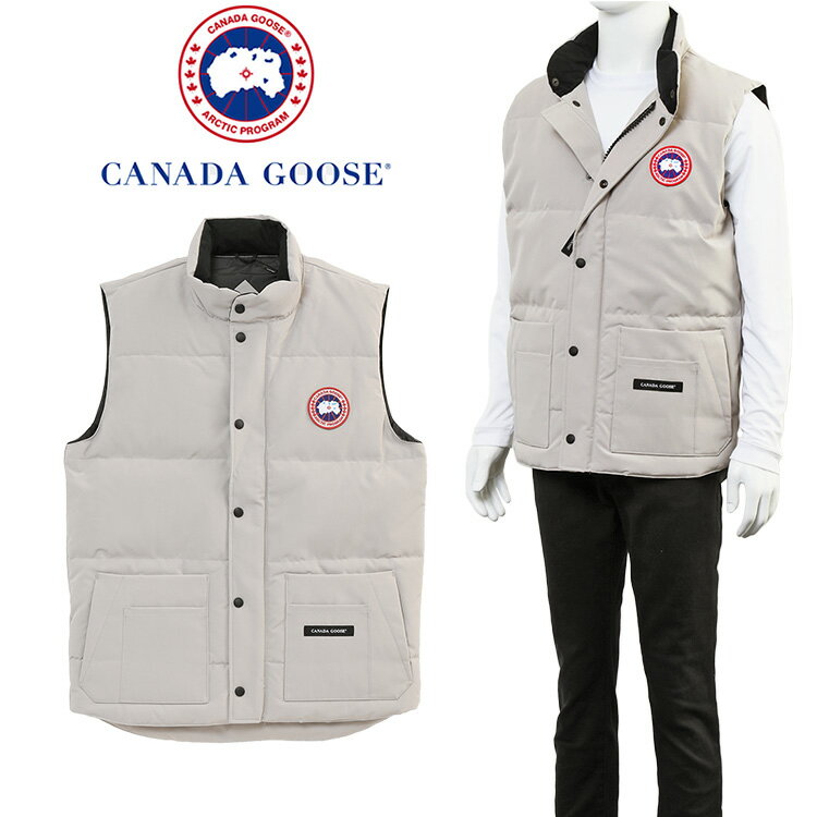 カナダグース ダウン メンズ CANADA GOOSE ダウンベスト フリースタイルクルー FREESTYLE CREW VEST 4154M-432 LIMESTONE ライムストーン【新作】