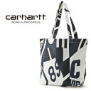 カーハート バッグ Carhartt WIP キャンバス トートバッグ CANVAS GRAPHIC TOTE I031597-1HMXX Marina Print Atom Blue【新作】【SALE10】