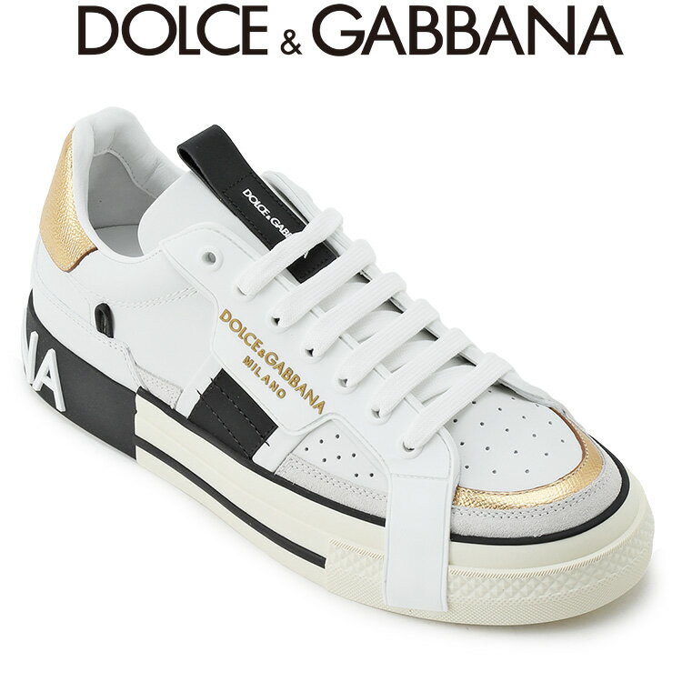 ドルチェ&ガッバーナ スニーカー DOLCE&GABBANA カスタム 2.Zero スニーカー カーフスキン コントラストディテール CS1863-AO222-8B996【SALE10】