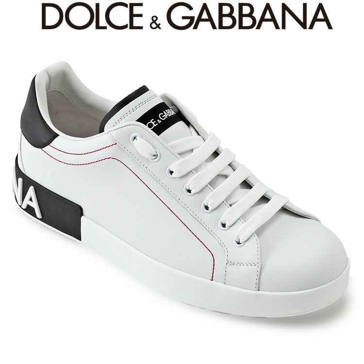 ドルチェ&ガッバーナ DOLCE&GABBANA メンズ スニーカー PORTOFINO/ポルトフィーノ CS2216-AH526-89697 ホワイト/ブラック【新作】【SALE10】 ドルチェ&ガッバーナ スニーカー