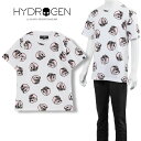 nChQ HYDROGEN p[ I[I[o[ XJ TVc PALMS ALLOVER SKULL TEE SS 320612-H39 WHITE/PINK SKULLyVzySALEz