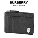 バーバリー ミニ財布 BURBERRY グレイニーレザー TBジップ カードケース 8065932-A1189 BLACK【新作】【SALE10】