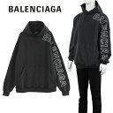 バレンシアガ BALENCIAGA オーバーサイズ パーカー Outline Hoodie 739024-TOVV2-9034