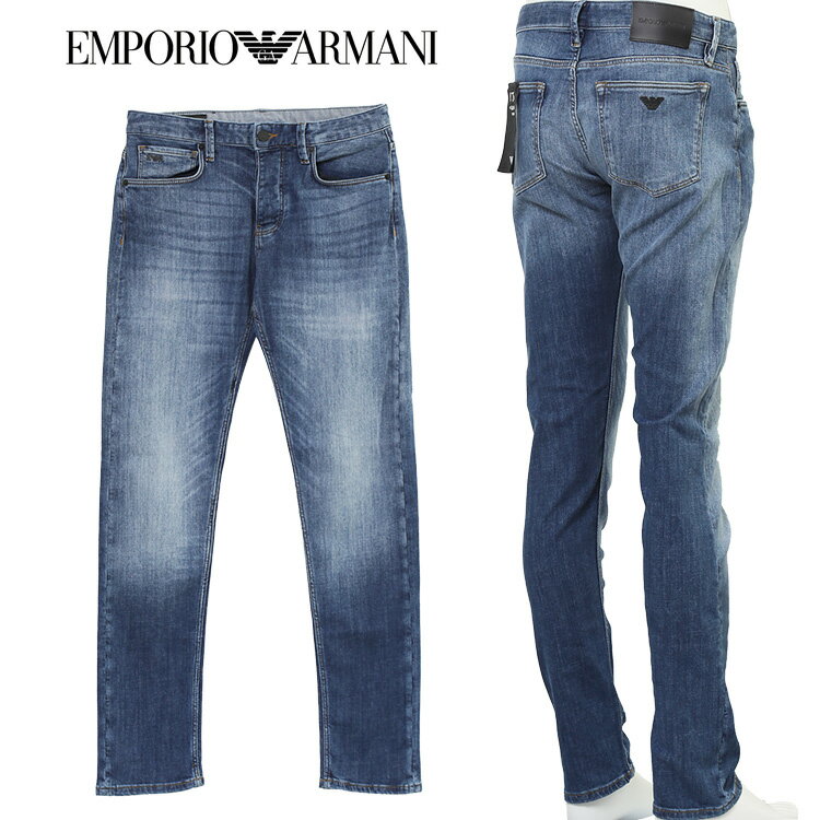 アルマーニ デニム EMPORIO ARMANI ライトウォッシュ ジーンズ SLIM FIT J75 6R1J75-1D09Z-0942【新作】