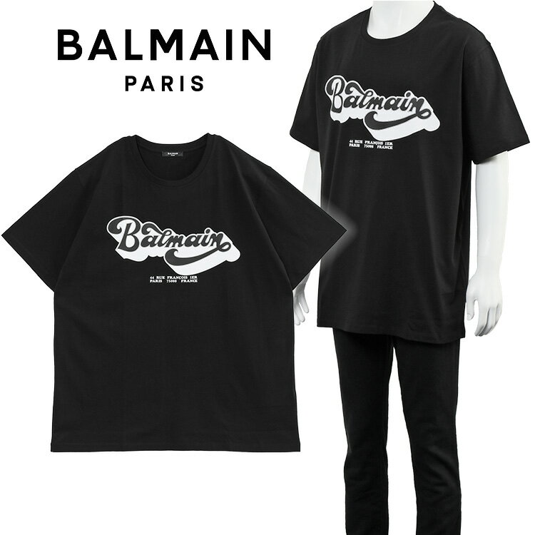 バルマン Balmain 039 70s Tシャツ ルーズフィット BH1EG010BC44-EAB【新作】