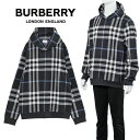 バーバリー BURBERRY パーカー ジャカードフーディー リラックスフィット 8070669-B3421 ホワイト／ダークブルー【SALE10】