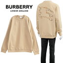 楽天IMPORTBRAND　JPバーバリー BURBERRY トレーナー チェックEKD コットンスウェット 8072702-A7405 ソフトフォーン【新作】【SALE10】