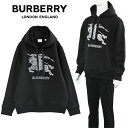 バーバリー BURBERRY パーカー エンブロイダリー EKD コットンフーディー 8072776-A1189 BLACK