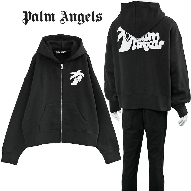 ѡ२󥸥륹 PALM ANGELS åץѡ Hunter Zipped Hoodie PMBE014E23FLE002-1001ڿۡSALE10