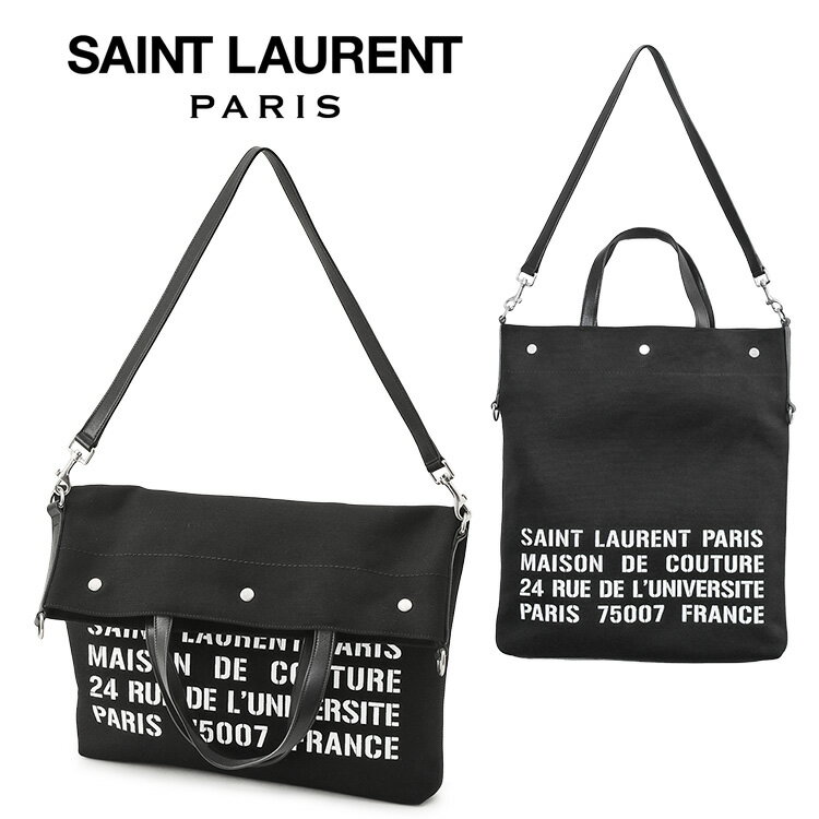 サンローラン 帆布・キャンバス トートバッグ メンズ サンローラン 3way キャンバス トート SAINT LAURENT UNIVERSITE ノース/サウス 710264-FAA5E-1031【新作】